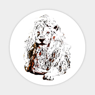 Lion Color Sketch Magnet